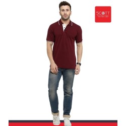 Scott Polo Neck Plain T-Shirts